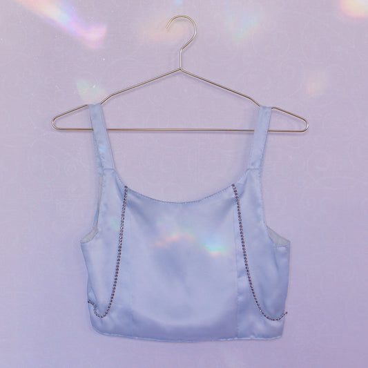 Light Blue Silk Top