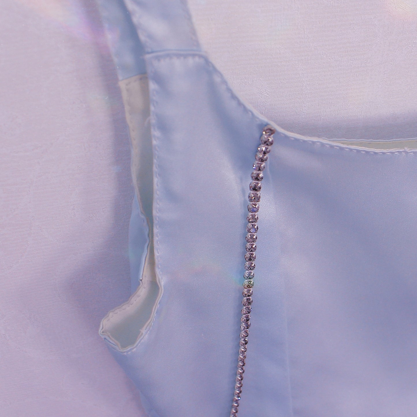 Light Blue Silk Top